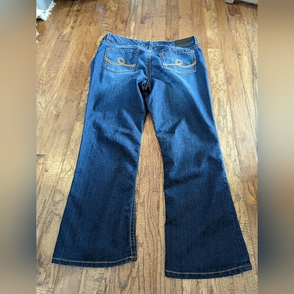 Seven luxe jeans from Lane Bryant, plus sz22, flare, crystal embellishments. - Picture 5 of 14